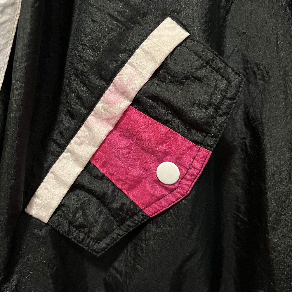 Venezia Women’s VTG Track Jacket 3x 80s 90s Pink Green - Picture 2 of 7